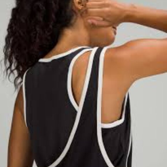 Lululemon LA Double Layer Pima Cotton Tank, Black, Size 8 - Picture 5 of 11